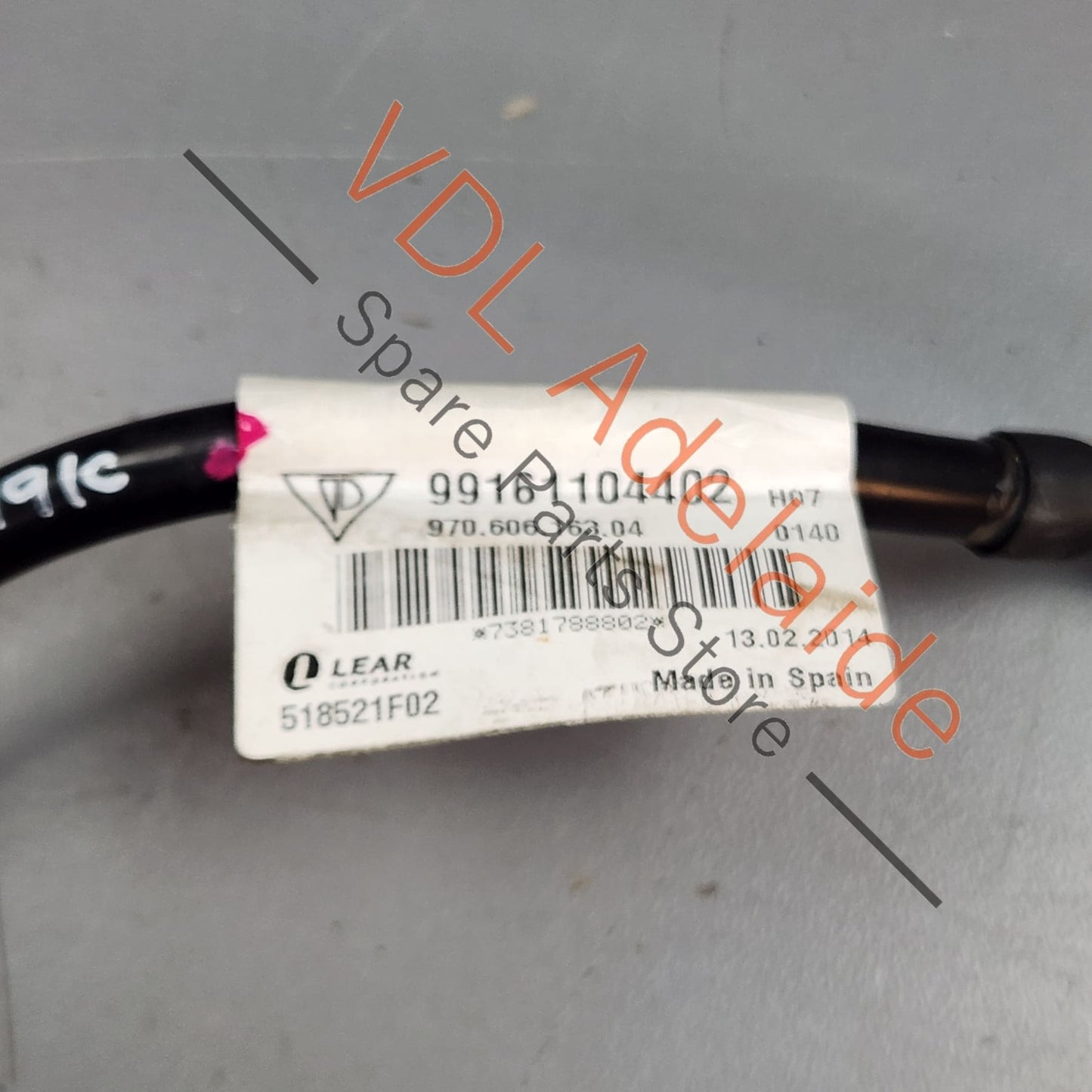 99161101402 99161101401 97060616304  Porsche 911 -e Negative Battery Lead with Protection switch Sensor  99161101401