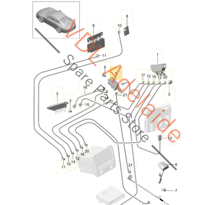 99161812200    Porsche 911 991 Antenna Control Module 99161812200