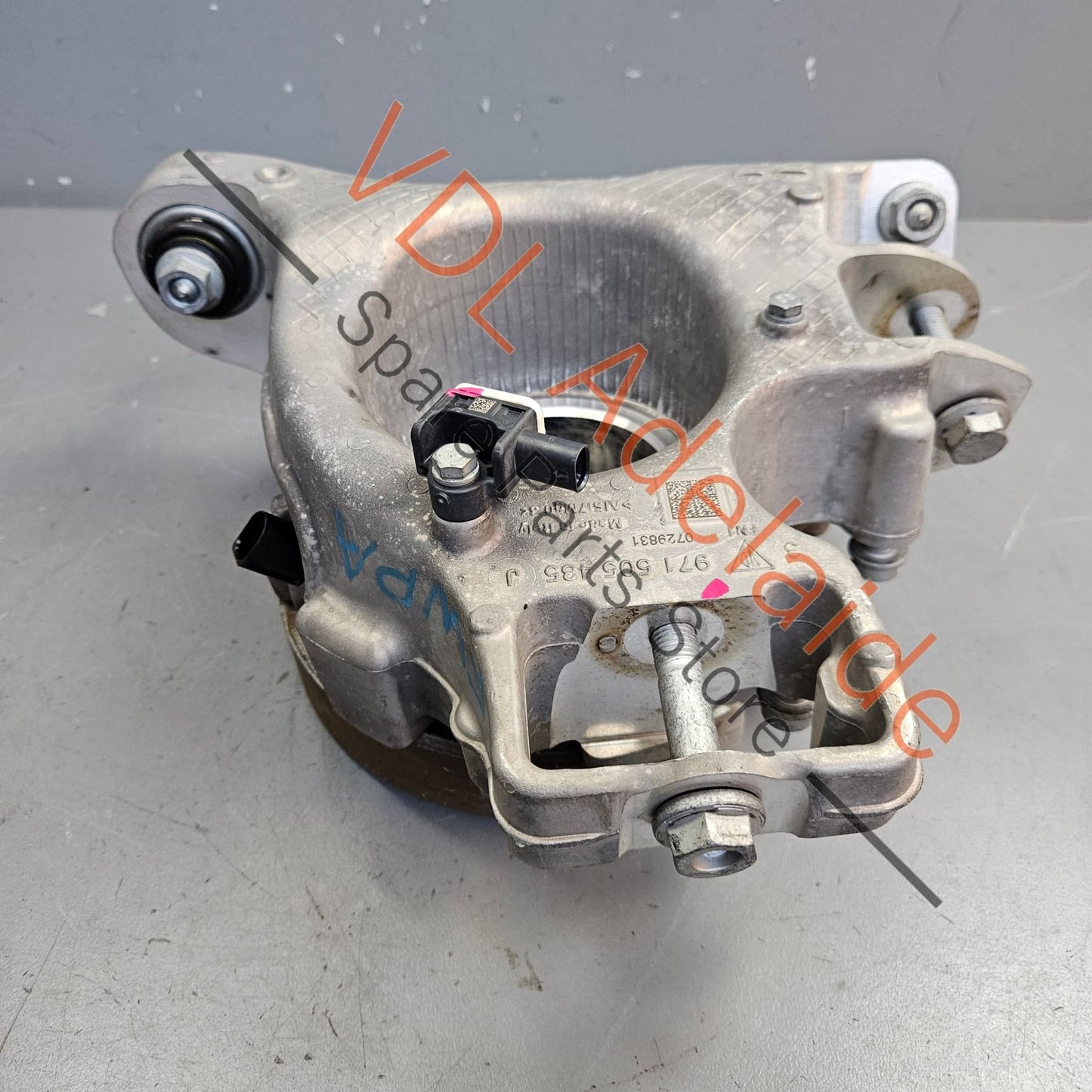 971505435J    Audi e-Tron Porsche Panamera Taycan Rear Left Suspension Hub Knuckle Wheel Bearing Housing 971505435J