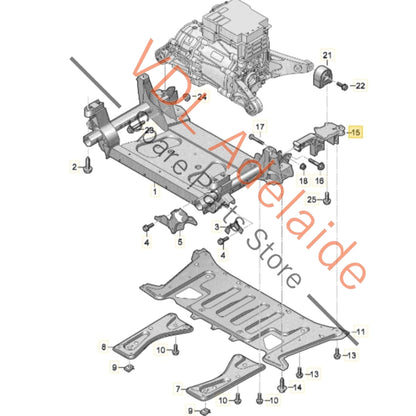 9J1413357A    Audi e-Tron Porsche Taycan Front Left Engine Motor Mount Stabiliser 9J1413357A