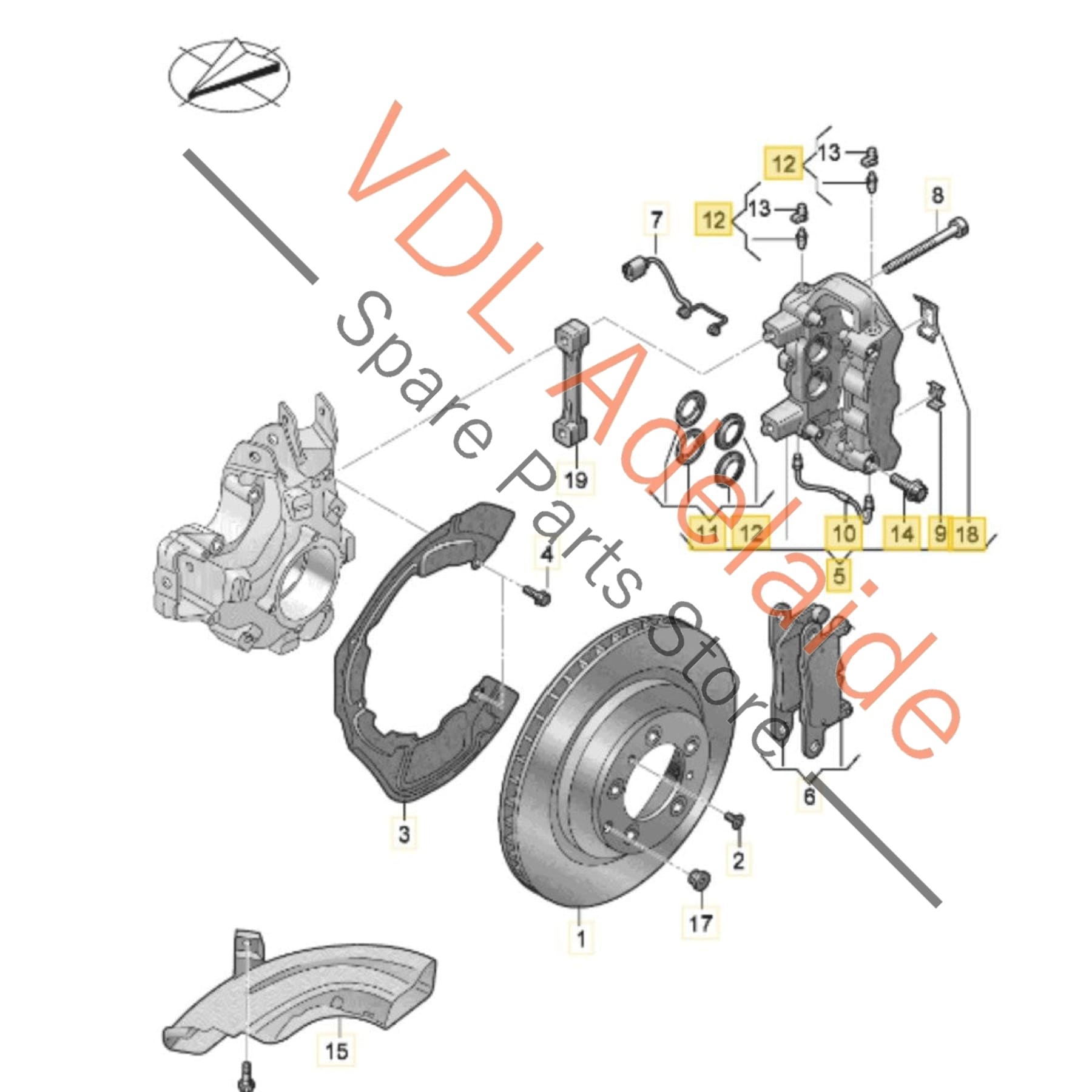 4J3615423K 4J3615424K 9J1615423 9J1615424 Audi e-Tron GT Brembo 4x Piston Rear Brake Caliper set fits 358mm x 28mm rotor 4J3615423K 4J3615424K 9J1615423 9J1615424