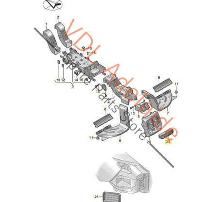 4K0919158F 4K0919158   Audi e-Tron GT Rear Passenger A/C Air Conditioning Climate Display Switch 4K0919158 4K0919158F