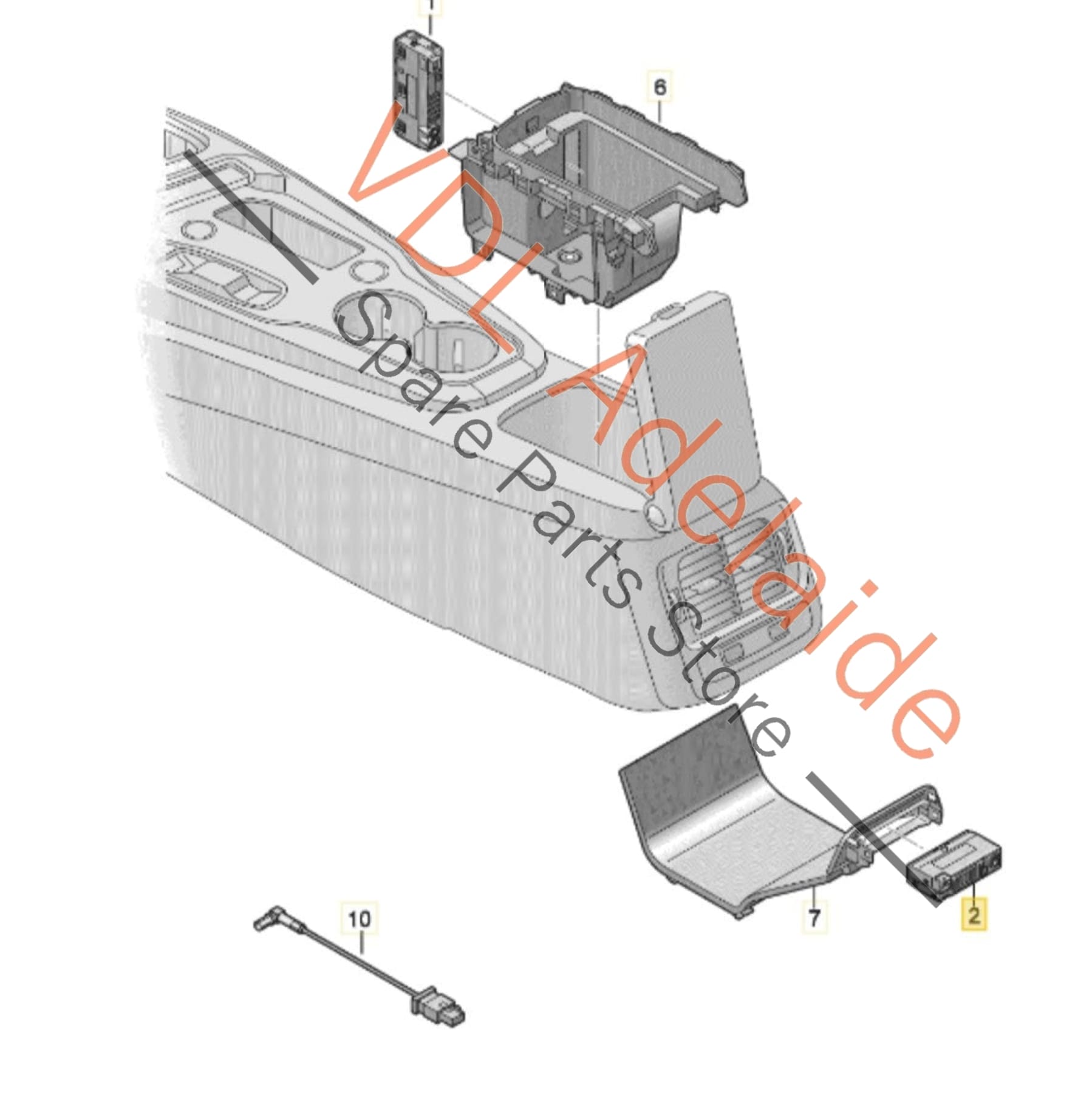 4N1035954    Audi VW Porsche USBC USB-C Double Charging Port 4N1035954