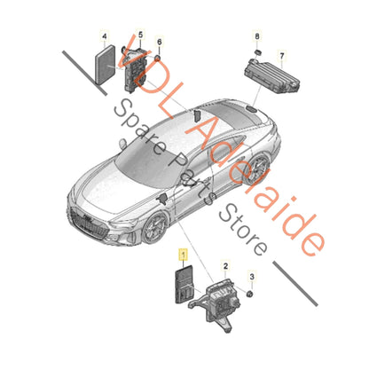 4N0907063MN    Audi e-Tron front BCM BCM1 Power Supply Module Body Control 4N0907063MN