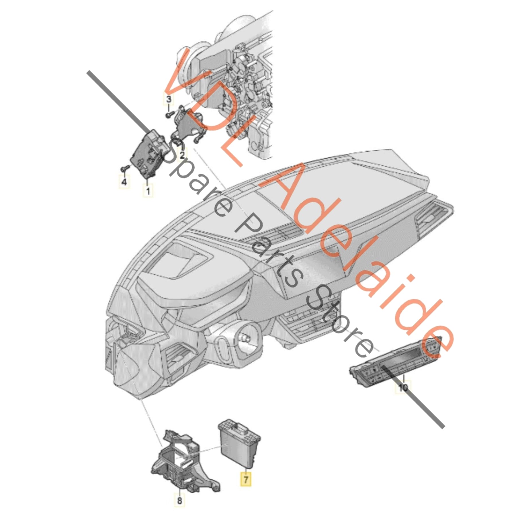 4KE965429J    Audi e-Tron Control Unit for Thermal Management Module 4KE965429J