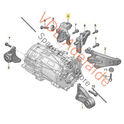 9J1399514B    Audi e-Tron GT Transmission Mount Bracket Bushing 9J1399514B