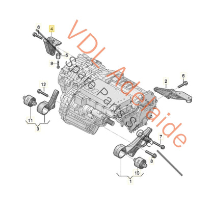 9J1399233B    Audi e-Tron GT Engine Transmission Mount Bracket Bushing 9J1399233B