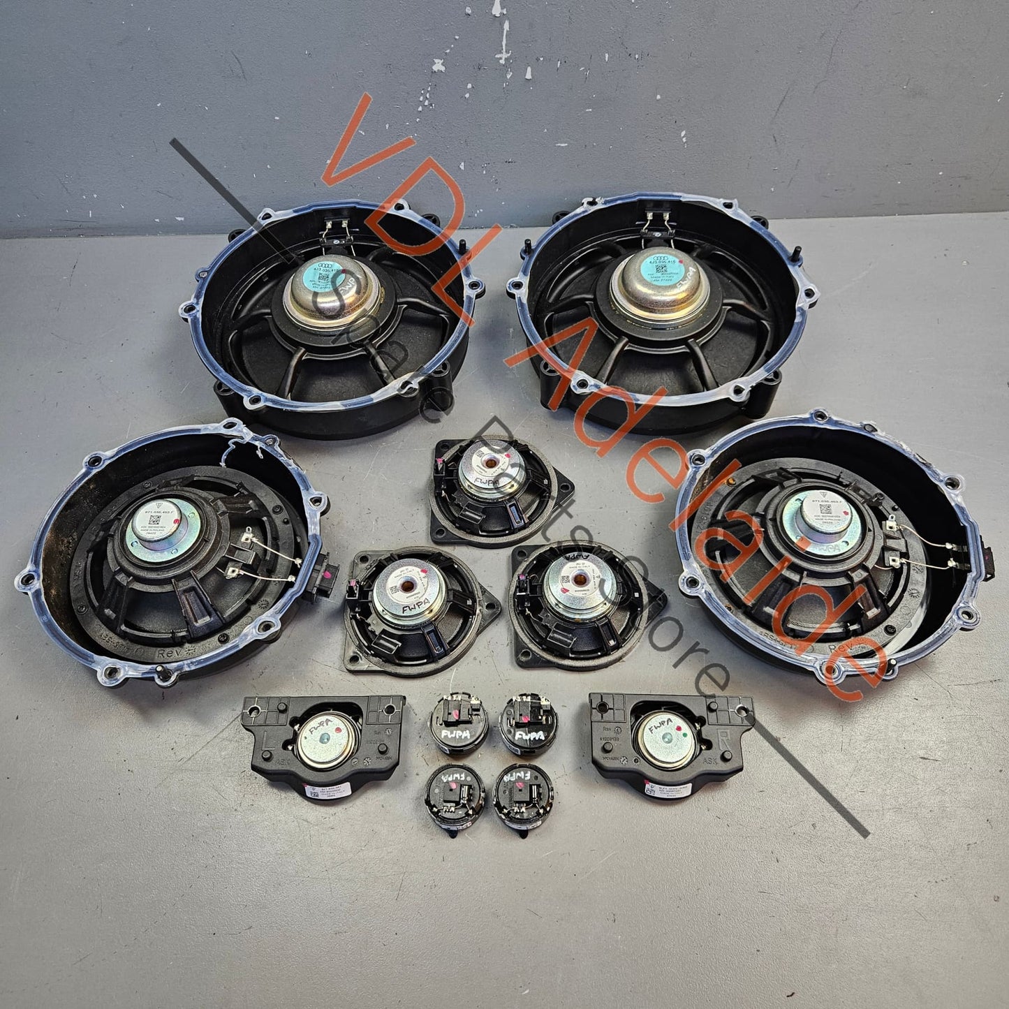 971035453F 4J3035415   Audi e-Tron GT Audio Speaker Set 971035453F 4J3035415 Bang & Olufsen