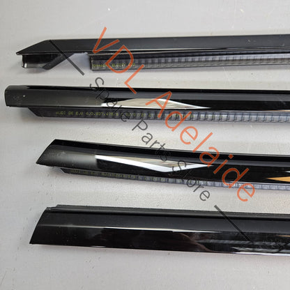 4J3837476C 4J3837475C 4J3839475C 4J3839476C Audi e-Tron GT Door Aperture Window Slot Seal Gloss Black Exterior Moulding Set