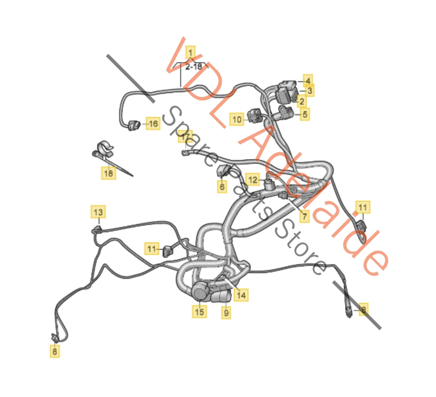 
9JA971277Q    Audi e-Tron GT Wiring Harness for Transmission Gearbox 9J1971277Q Suit RHD