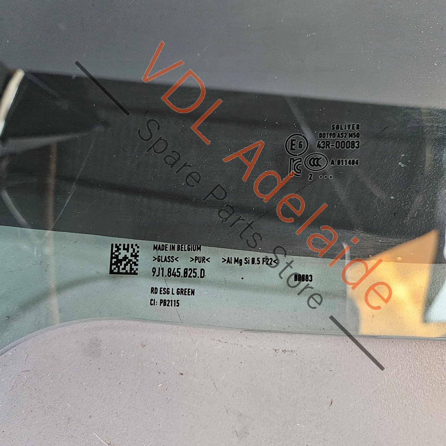 9J1845025D    Audi e-Tron GT Rear Left Door Window Glass 9J1845025D