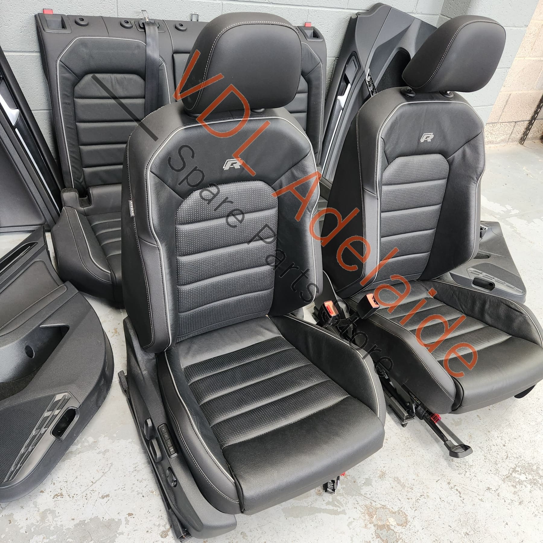     VW Golf MK7.5 R Set of Leather Front Seats and Door Cards Interior Package