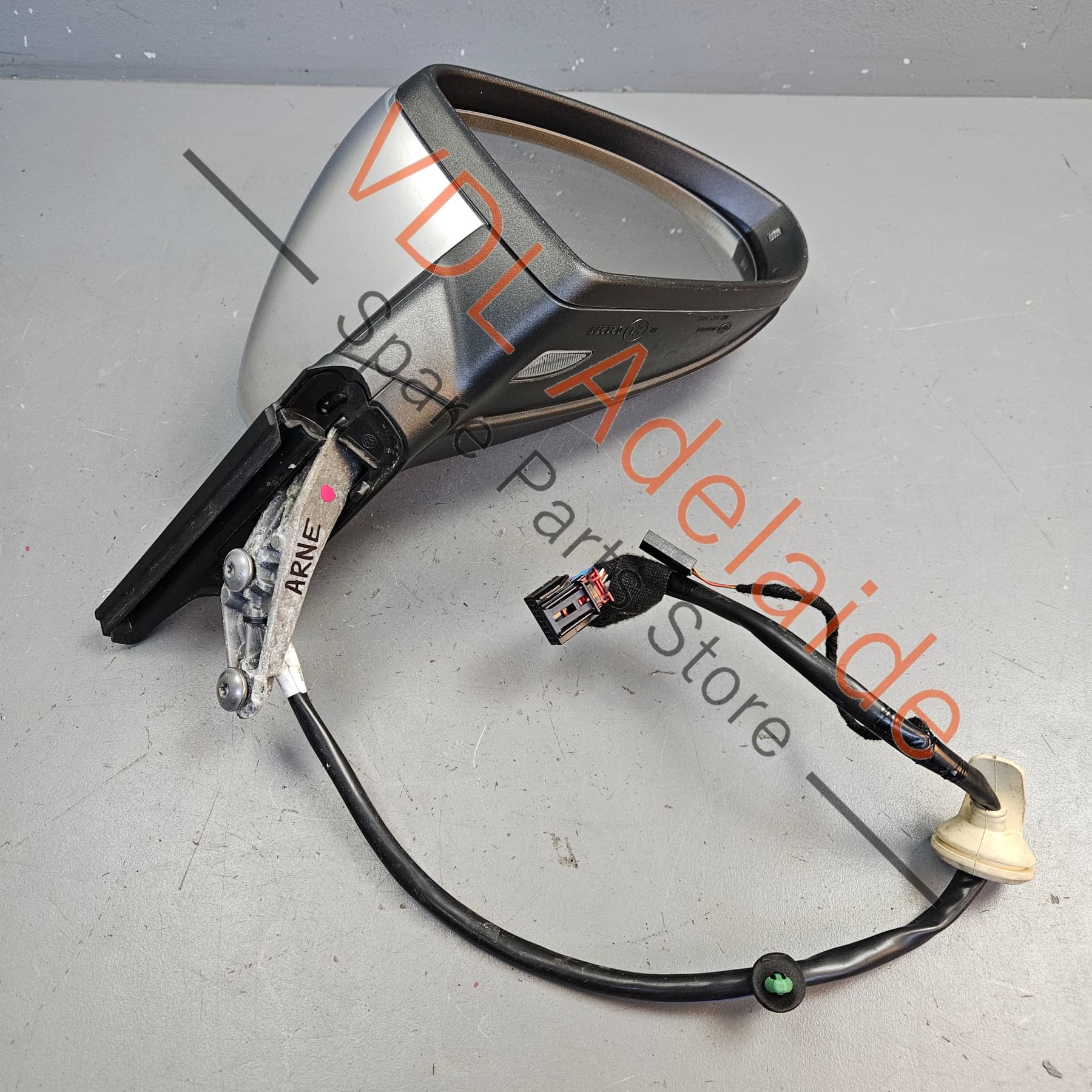 5G2857508BN9B9 5G0857522M 5G0857537G3Q7  VW Golf MK7 R Aluminium Right Side Exterior Wing Mirror w Glass Lane Change Assist Non-Power Fold 5G2857508BN 9B9