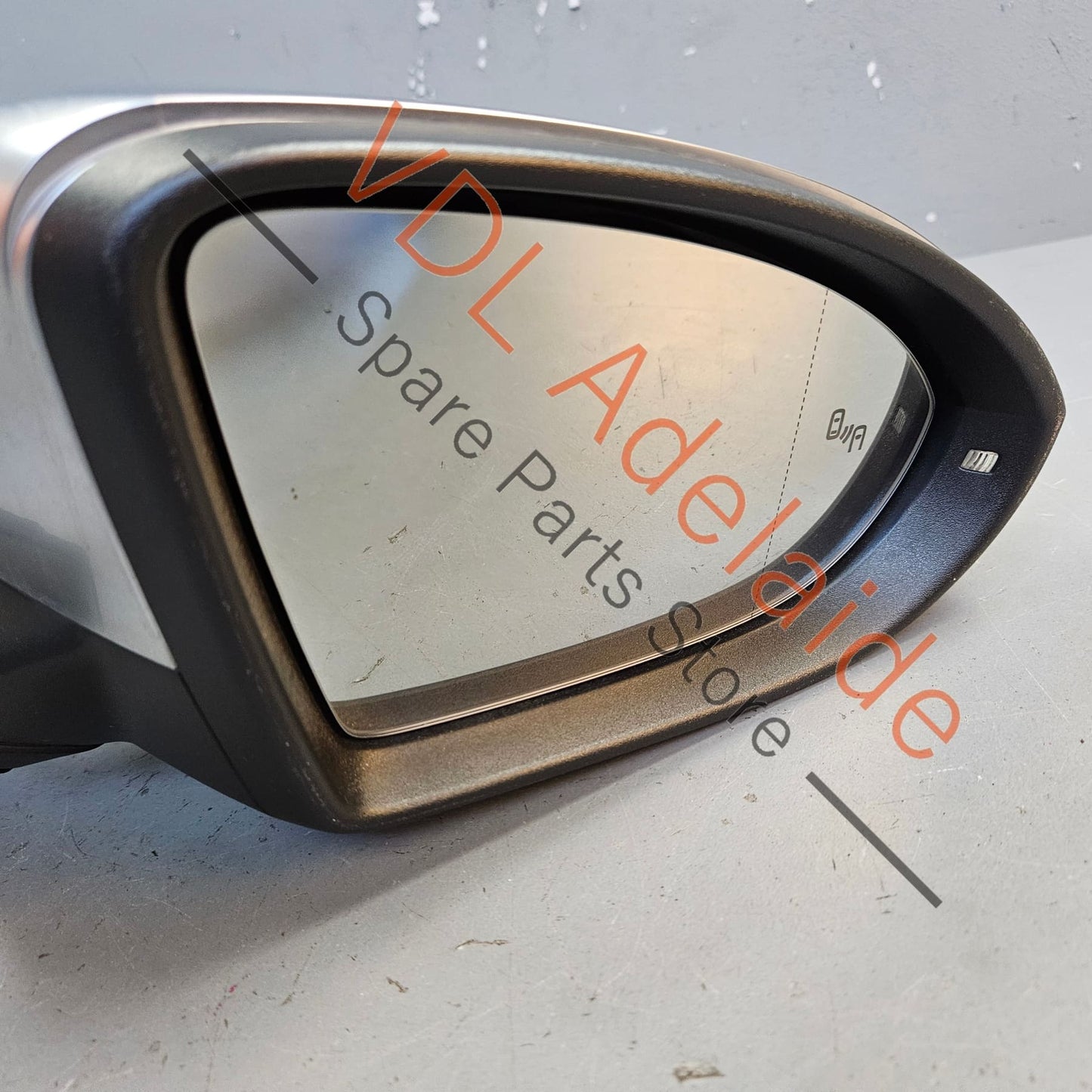 5G2857508BN9B9 5G0857522M 5G0857537G3Q7  VW Golf MK7 R Aluminium Right Side Exterior Wing Mirror w Glass Lane Change Assist Non-Power Fold 5G2857508BN 9B9