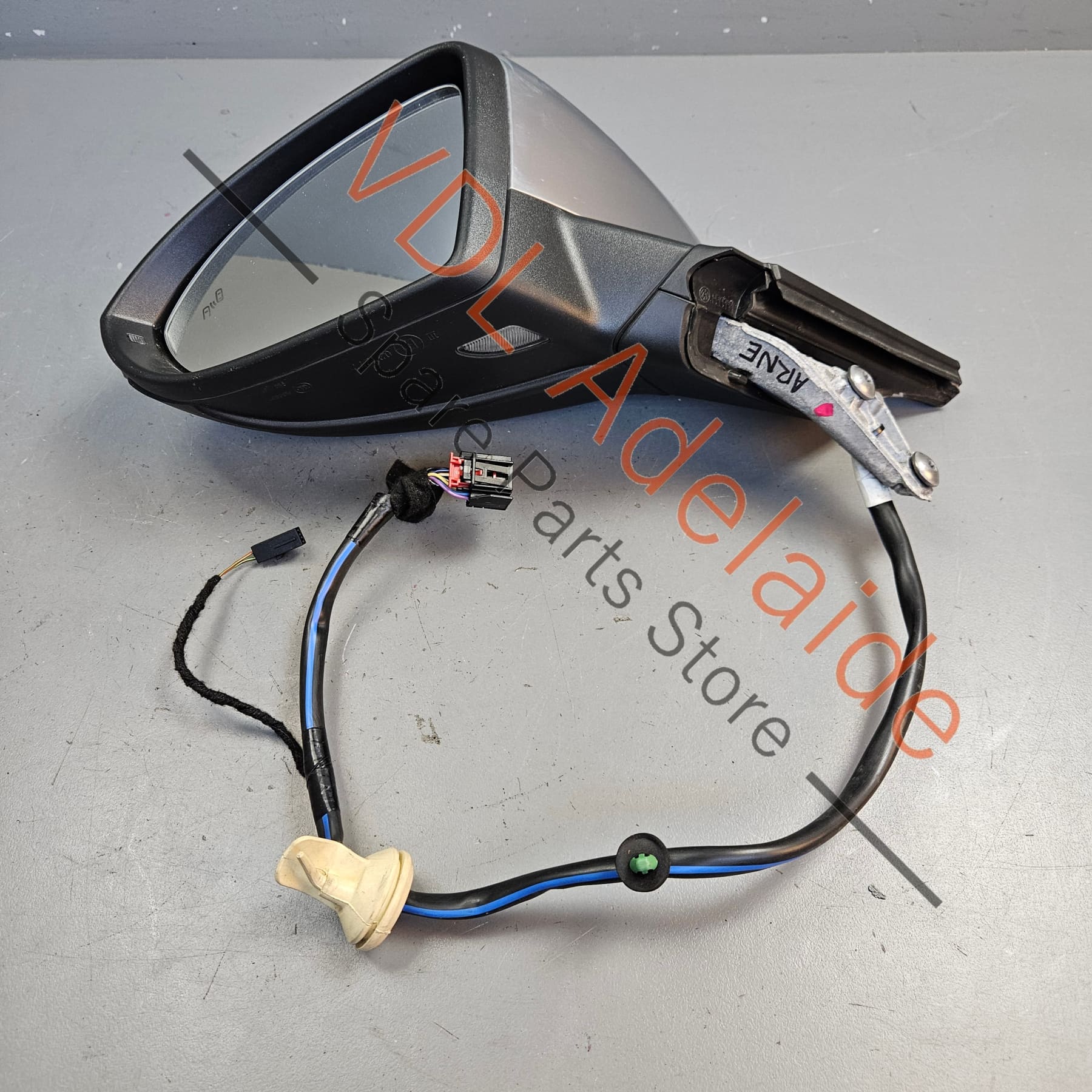 5G2857507DQ9B9 5G0857521N 5G0857538G3Q7  VW Golf MK7 R Aluminium Left Side Exterior Wing Mirror w Glass Lane Change Assist Non-Power Fold 5G2857507DQ 9B9