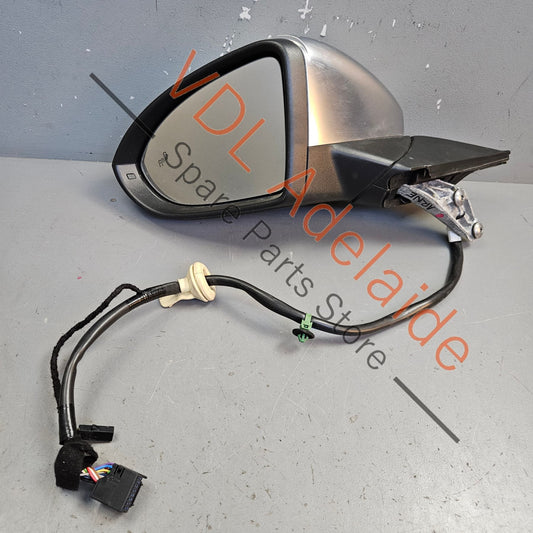 5G2857507DQ9B9 5G0857521N 5G0857538G3Q7  VW Golf MK7 R Aluminium Left Side Exterior Wing Mirror w Glass Lane Change Assist Non-Power Fold 5G2857507DQ 9B9