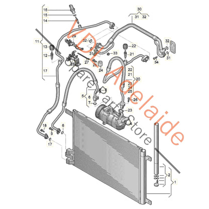 5Q0816411AS 5Q0816411BF 5Q0816411BE  VW Golf MK7 AC Condenser 5Q0816411AS 5Q0816411BE 5Q0816411BF