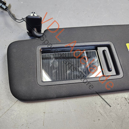 5G0857551AS    VW Golf R Mk7 Black Left Side Sun Visor with Illuminated Mirror & Cover 5G0857551AS