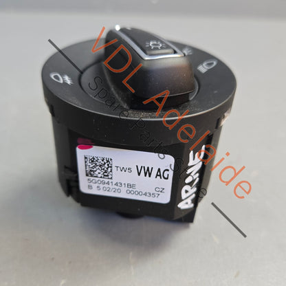 5G0941431BE    VW Golf MK7 7.5 Headlight Switch 5G0941431BE