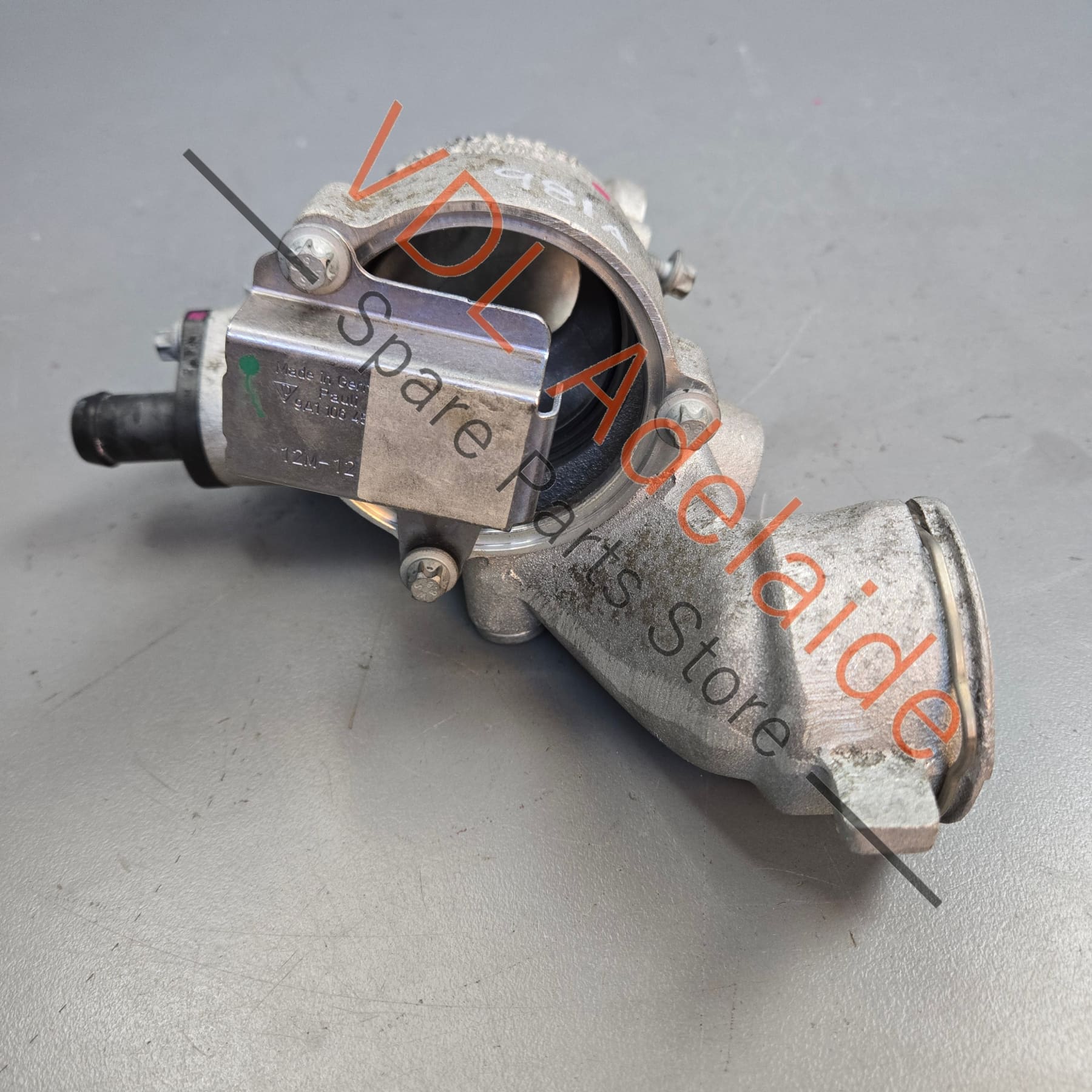 9A110602201 0PB121116B  Porsche 911 Boxster Cayman Coolant Water Housing for Thermostat 9A110602203 0PB121116B