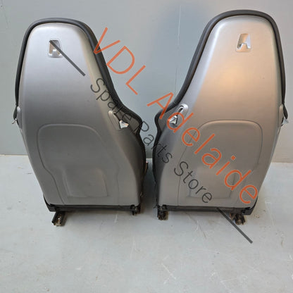     Porsche Boxster 981 Cayman Black Leather Seat Set Pair