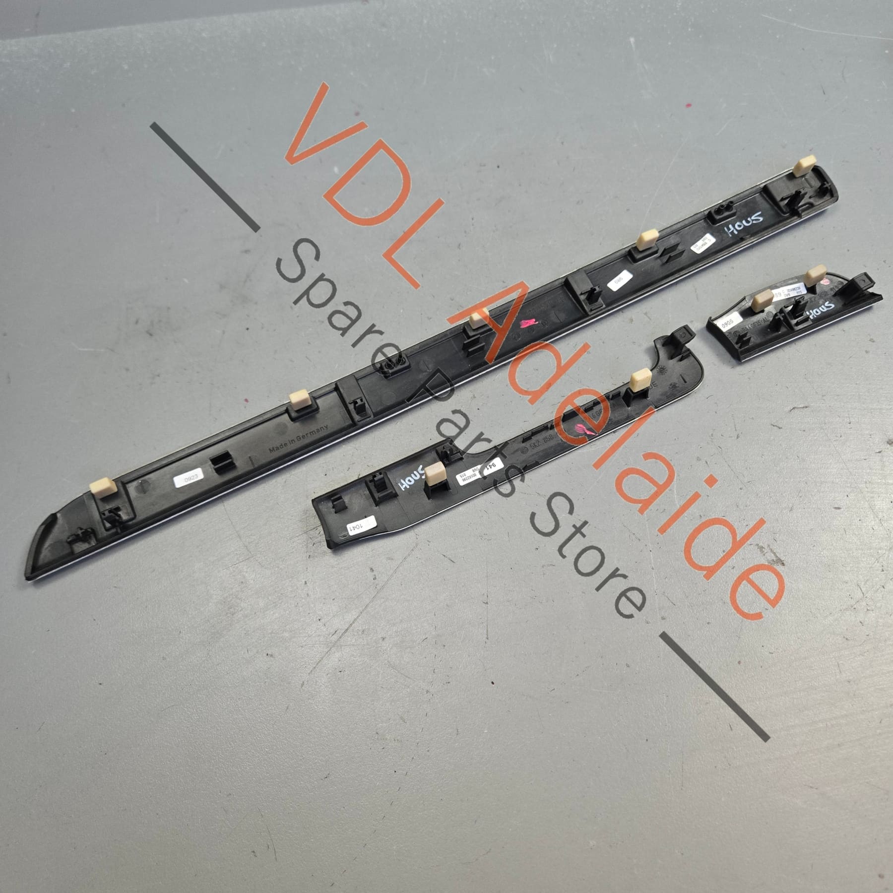 5K2858418CDV8    VW Golf R Mk6 Matt Aluminium Chrome Dashboard Dash Trim Insert Set for RHD 5K2858418C  DV8