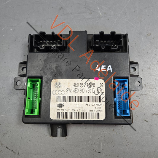 4E0910760 4E0910760D 4E0959760B  Audi A8 S8 D3 Seat Control Module 4E0910760D