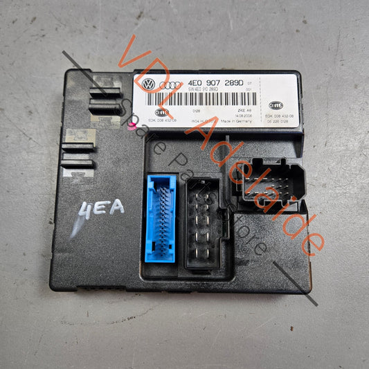 4E0907289D    Audi A8 S8 D3 BCM Body Control Control Module 4E0910760D
