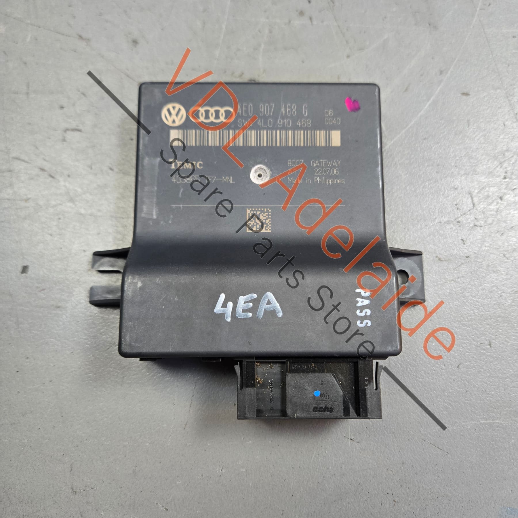 4E0907468H 4L0910468 4E0907468G  Audi A8 D3 4E Central Gateway Diagnosis Module for Data Bus 4E0907468H 4L0910468
