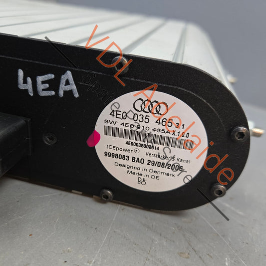 4E0910465B    Audi A8 S8 D3 Bang Olufsen B&O Audio Amplifier 4E0910465B
