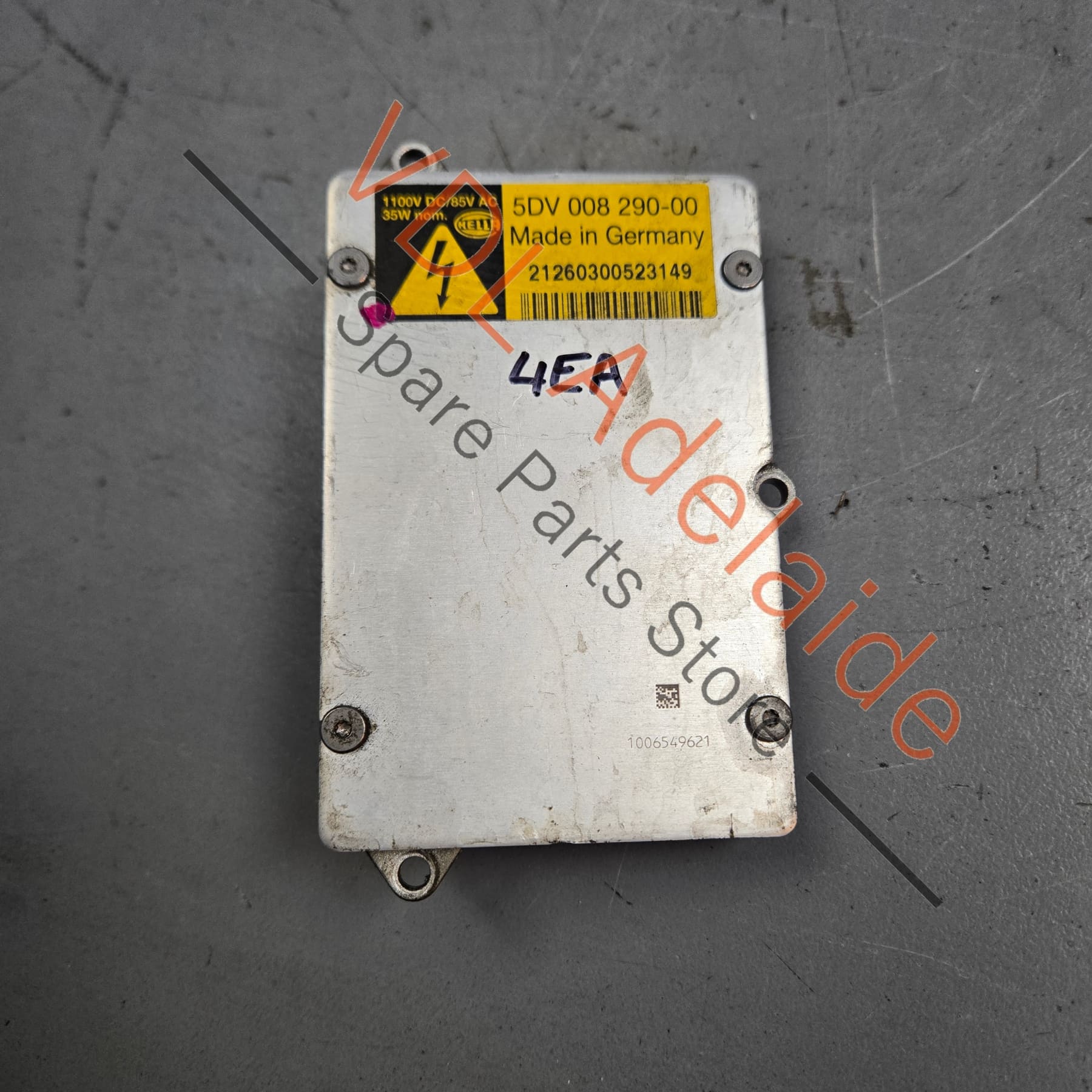 4E0907476 5DV008290   Audi A8 S8 D3 Xenon Headlight Ballast Module Control Unit for Gas Discharge Lamp 4E0907476 5DV008290