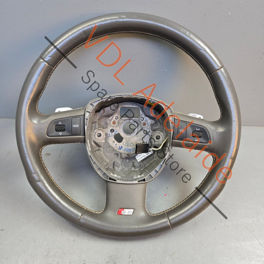 4E0419091EBVML 4E0419091EB   Audi A8 S8 Tiptronic Steering Wheel w Shift Paddles 4E0419091EB VML Colour Swing/silver