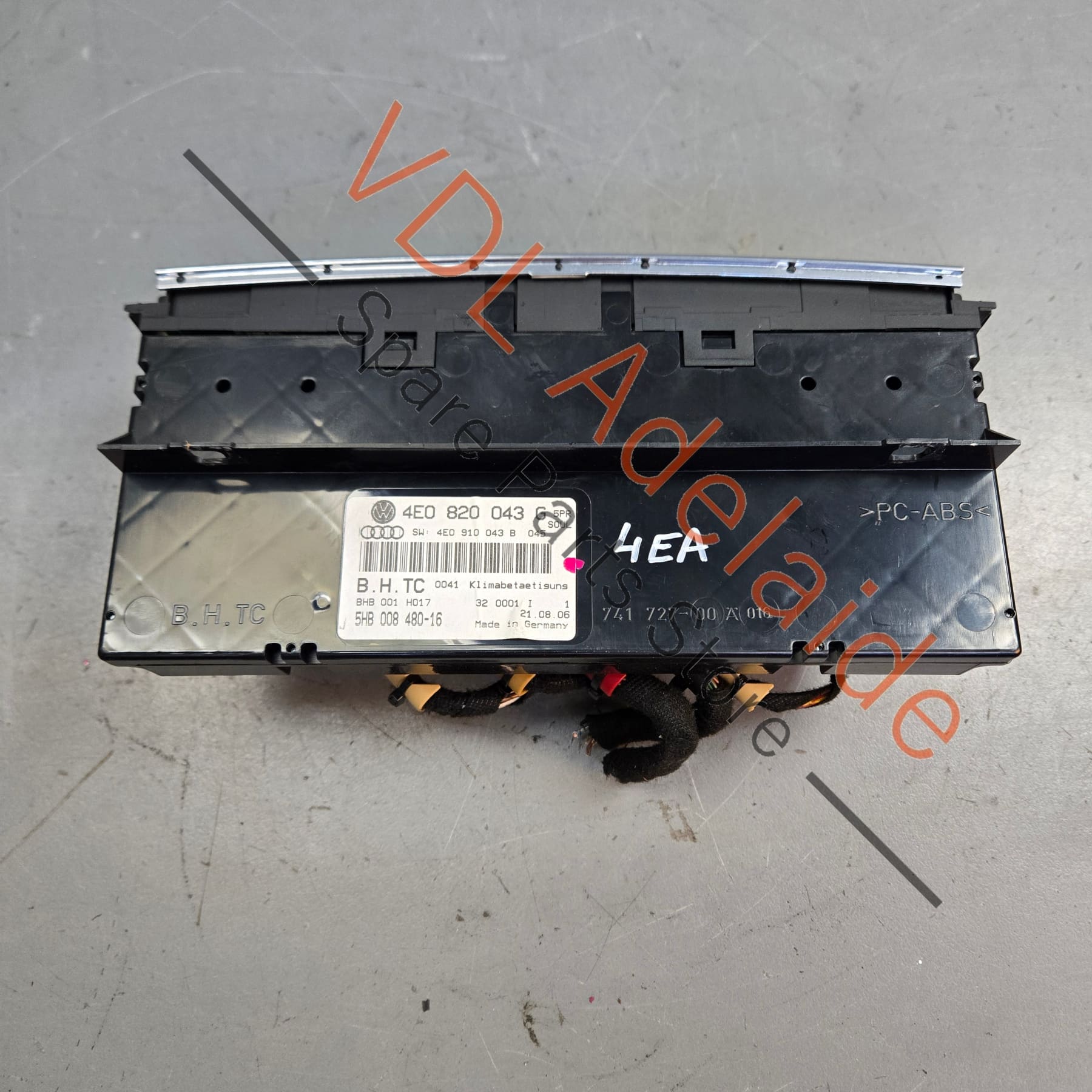 4E0820043G5PR 4E0820043G5PR   Audi A8 S8 Air Conditioning Climate Control Switch 4E0820043G 5PR