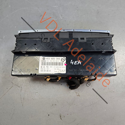 4E0820043G5PR 4E0820043G5PR   Audi A8 S8 Air Conditioning Climate Control Switch 4E0820043G 5PR