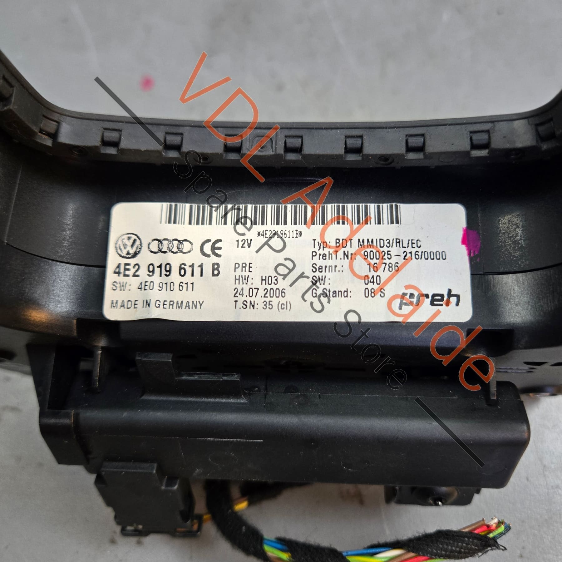 4E2919612B 4E2919611B 4E2919610B 4E2919609B Audi A8 S8 MMI Radio Control Button Switch 4E2919612B