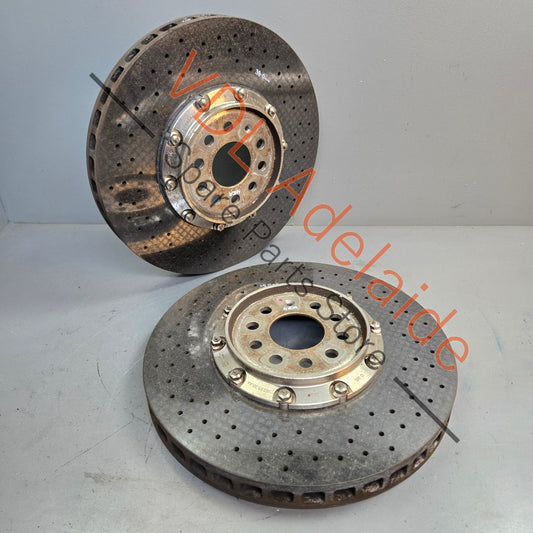 4E0615301AG 4E0615302H   Audi RS7 S8 Bentley Continental Front Carbon Ceramic Brake Disc Rotor Pair 4E0615301AG 4E0615302H 380mm x 38mm
