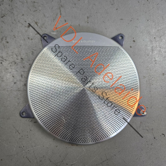 4E0868157    Audi A8 S8 Stainless Steel Speaker Cover Trim for Large Speaker Front or Rear Door 4E0868157