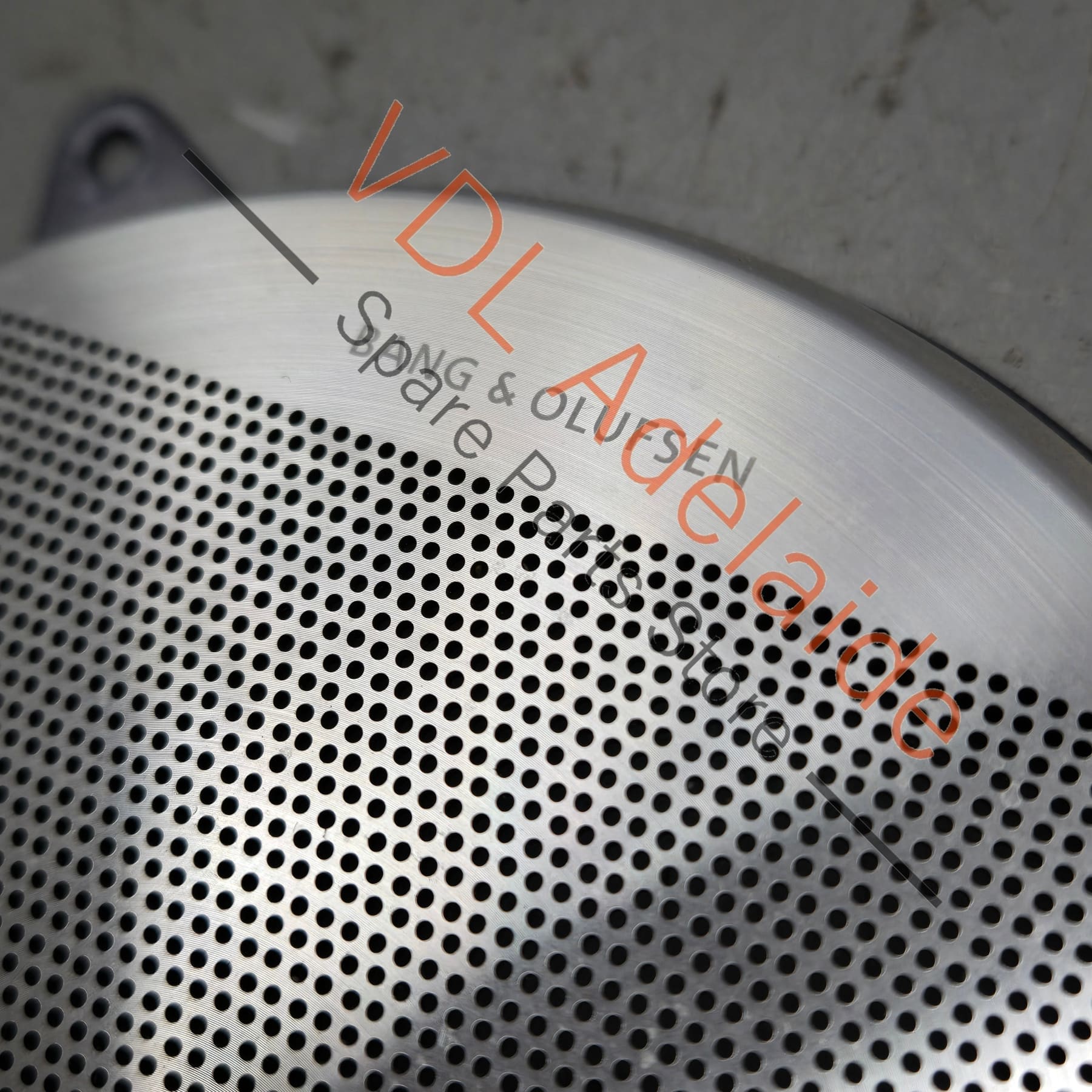 4E0868157    Audi A8 S8 Stainless Steel Speaker Cover Trim for Large Speaker Front or Rear Door 4E0868157