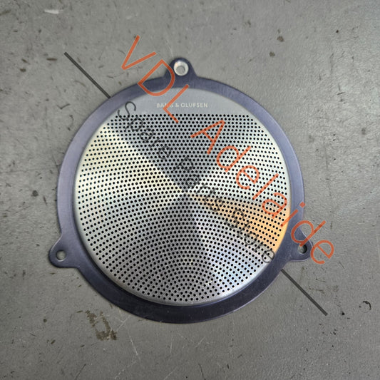 4E0868153    Audi A8 S8 Stainless Steel Speaker Cover Trim for Small Speaker in Front or Rear Door 4E0868153