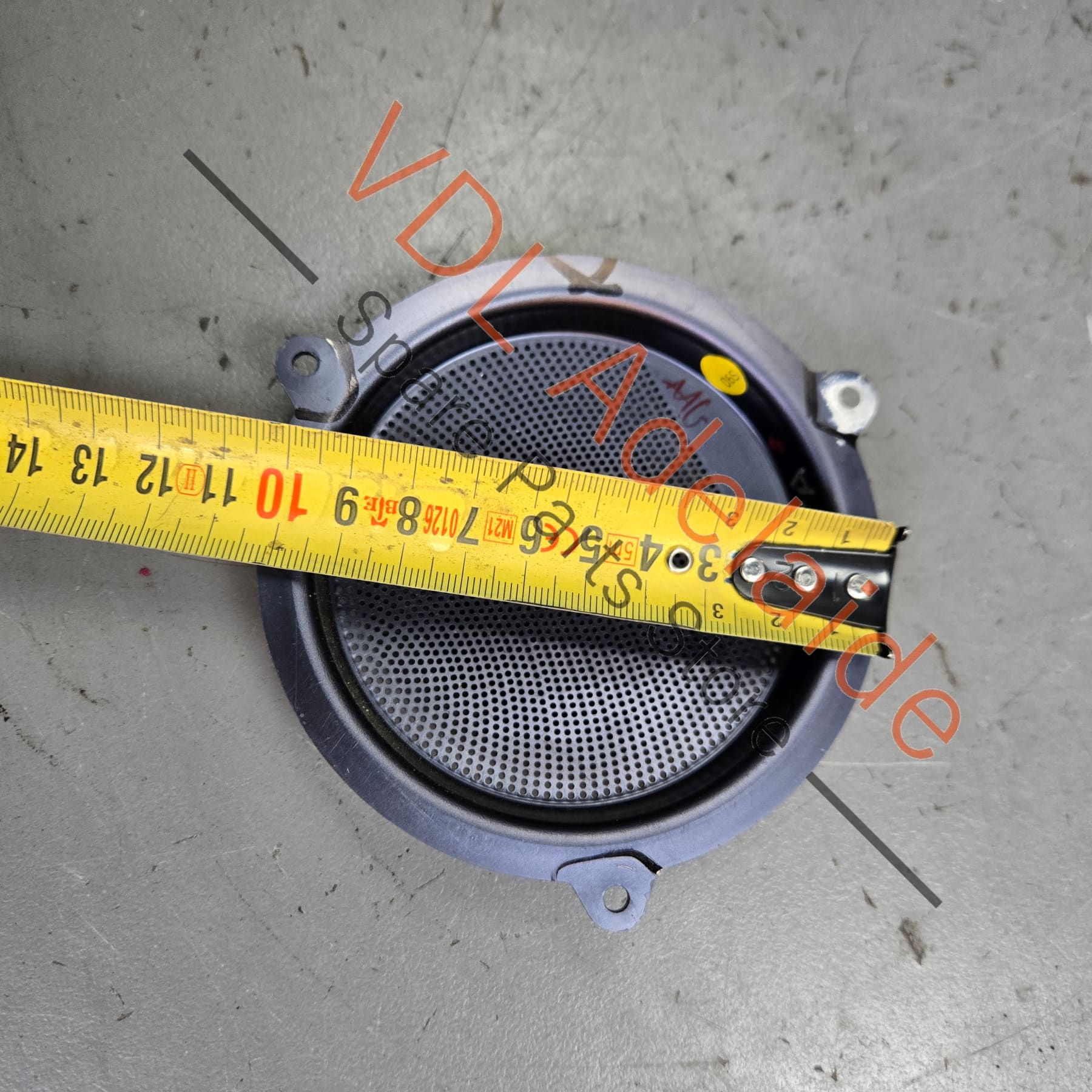 4E0868153    Audi A8 S8 Stainless Steel Speaker Cover Trim for Small Speaker in Front or Rear Door 4E0868153