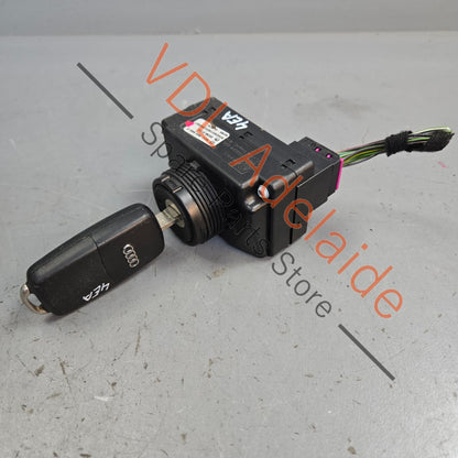 3D09058654E    Audi A8 S8 Ignition Start Switch with Matched blade key 3D0905865H
