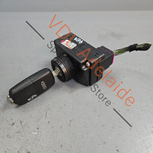 3D09058654E    Audi A8 S8 Ignition Start Switch with Matched blade key 3D0905865H