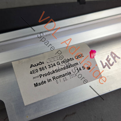 4E0861334G 4E0861978B   Audi A8 Rear Right Electric Sun Blind Shade with drive motor assy 4E0861334G 4E0861978B
