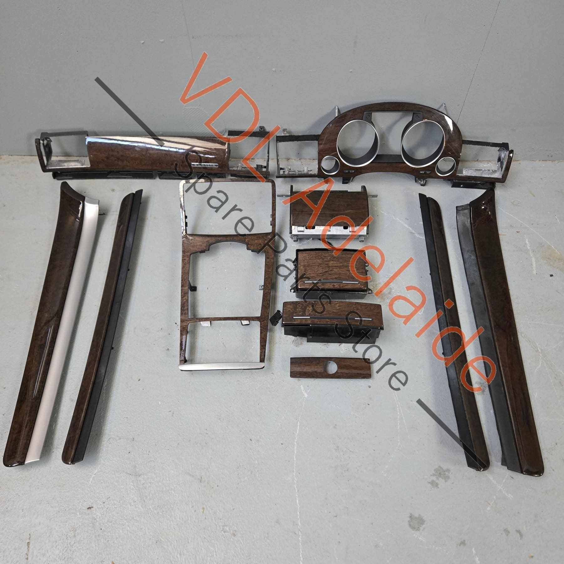 4E0863916G3J3 4E2857115C3J3 4E0857967C3J3 4E0857968C3J3 Audi A8 Interior Wood Grain Doors & Dashboard Grey Birch for RHD models