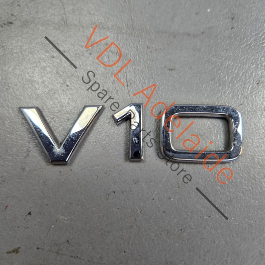 4E0853601A2ZZ 4E0853601A   GENUINE Audi V10 Fender Guard Badge Inscription Emblem 4E0853601A 2ZZ R8 S8 RS6