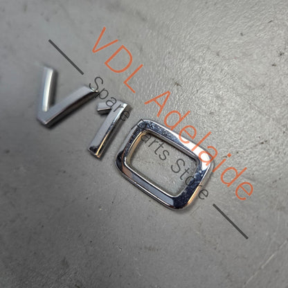 4E0853601A2ZZ 4E0853601A   GENUINE Audi V10 Fender Guard Badge Inscription Emblem 4E0853601A 2ZZ R8 S8 RS6