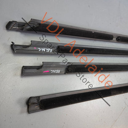 5G4837477D5AP 5G4837478D5AP   VW Golf MK7 Door Aperture Window Slot Seal Set Front & Rear Satin Black 5G4837477D 5G4837478D