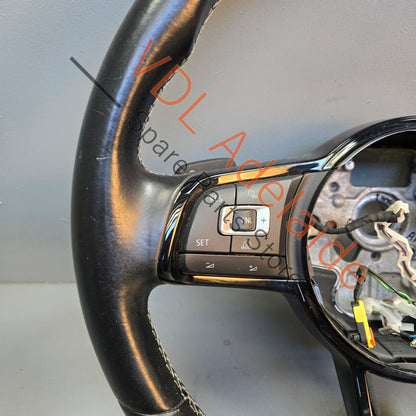 5G0419091HS 5G0419091HSHYZ   VW Golf R MK7 Flat Bottom Sports Leather Steering Wheel 5G0419091HS