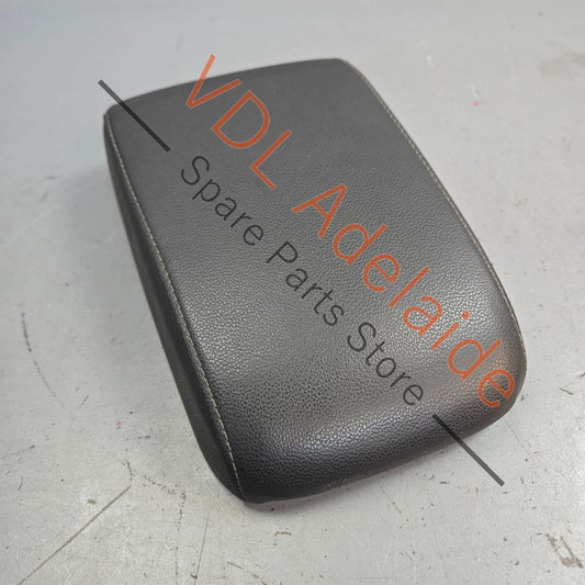 5G0864207ECMR 5G0864207FCMR   VW Golf R Mk7 Black Leather Grey Stitch Middle Console Driver Arm Rest Armrest Flip Lid
