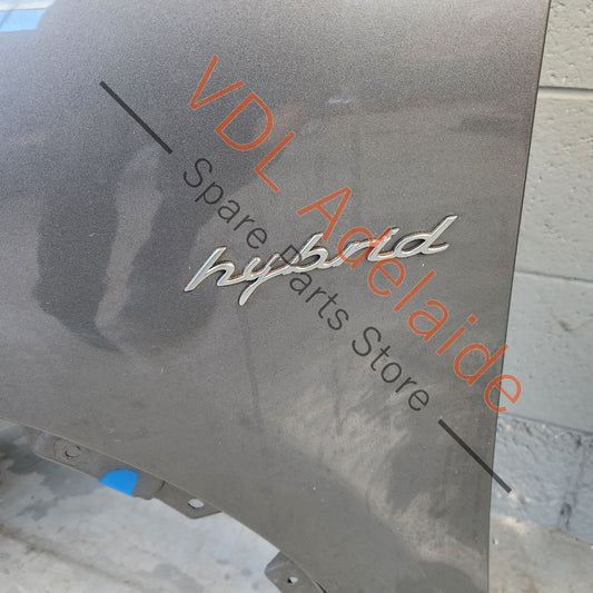     Porsche Cayenne 958 Front Left Fender Mudguard Panel Meteor Gray Metallic M7W/9Q